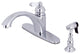 Kingston Brass Single-Handle Kitchen Faucet, Polished Chrome