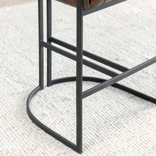 Seville Top Grain Leather Bar and Counter Stool, Counter Stool