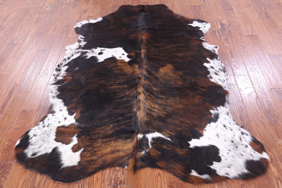 Organic Natural Hair-On Cowhide Area Rug 7' 3" X 5' 8" C1602