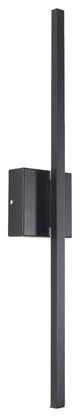 Modern LED Wall Sconces Triac Dimming Aluminum LED Flush Mounted Sconce, Black, 27.5"hx4.7"wx2.9"d
