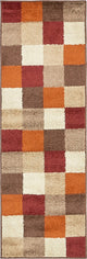 Unique Loom Multicolored Autumn Patchwork 2' 0 x 6' 0 Runner Rug