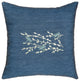 Linum Home Textiles Braelyn Denim Decorative Pillow Cover, Denim Blue, Square