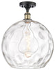 Innovations 516-1C-BAB-G1215-14 1 Light Semi-Flush Mount, Black Antique Brass