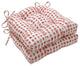 Alauda Coral Isle Reversible Chair Pad Set of 2