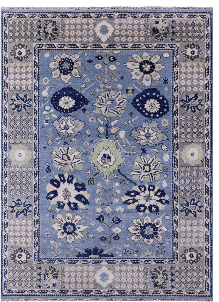 9' 2" X 12' 2" Turkish Oushak Handmade Wool Rug - Q13578
