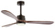 52" 3-Blade LED Ceiling Fan With Remote Control and Light Kit, Natural Bronze