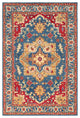 Surya Tabriz TBZ-1004 5'x7'6" Rug, Mustard/Red/Wheat/Camel/Light Gray/Teal
