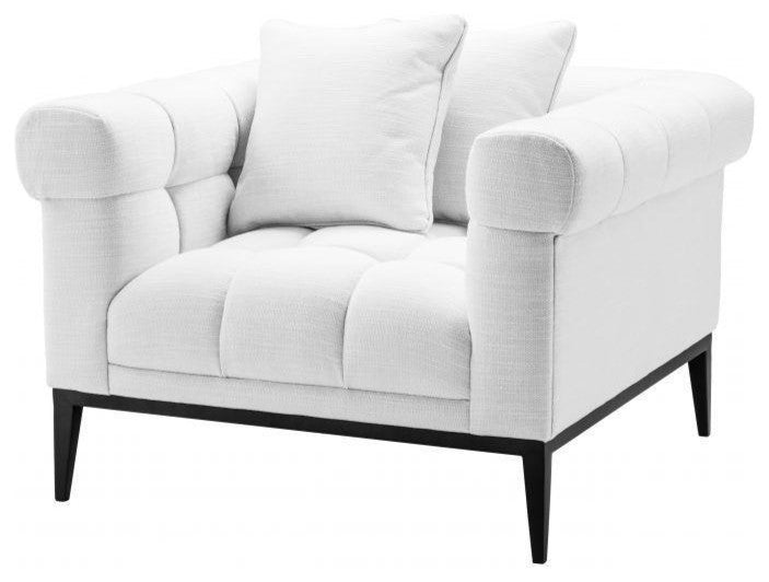 Tufted White Accent Chair | Eichholtz Aurelio