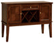 Hillsview I Transitional Style Server, Brown Cherry