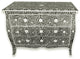 Curved French Provincial Style Bone Inlay Dresser Chest of drawers