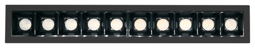 10 head Integrated LED Recessed Light Fixture Dimmable, 18W, 1150Lumens, 2700K