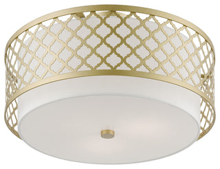 Arabesque 3 Light Soft Gold Large Semi-Flush