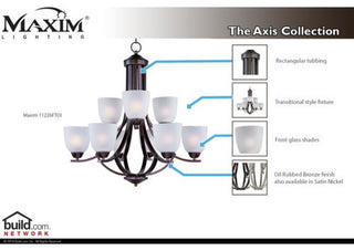 Maxim 11311 Axis 5"W Bath Light - Satin Nickel / Frosted Glass