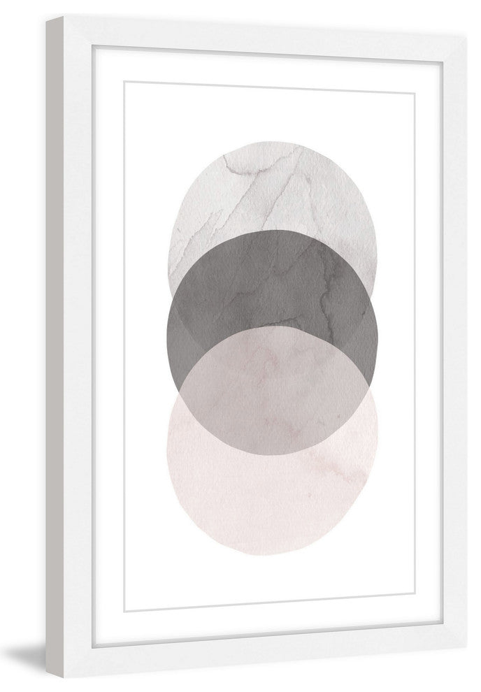 "Three Circles" Framed Painting Print