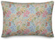 Wild Flower Floral on Blue 20x14 Spun Poly Pillow
