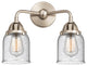 Small Bell Bath Vanity Light, Brushed Satin Nickel, Seedy, Seedy