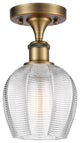 Innovations 516-1C-BB-G462-6-LED 1 LightSemi-Flush Mount, Brushed Brass
