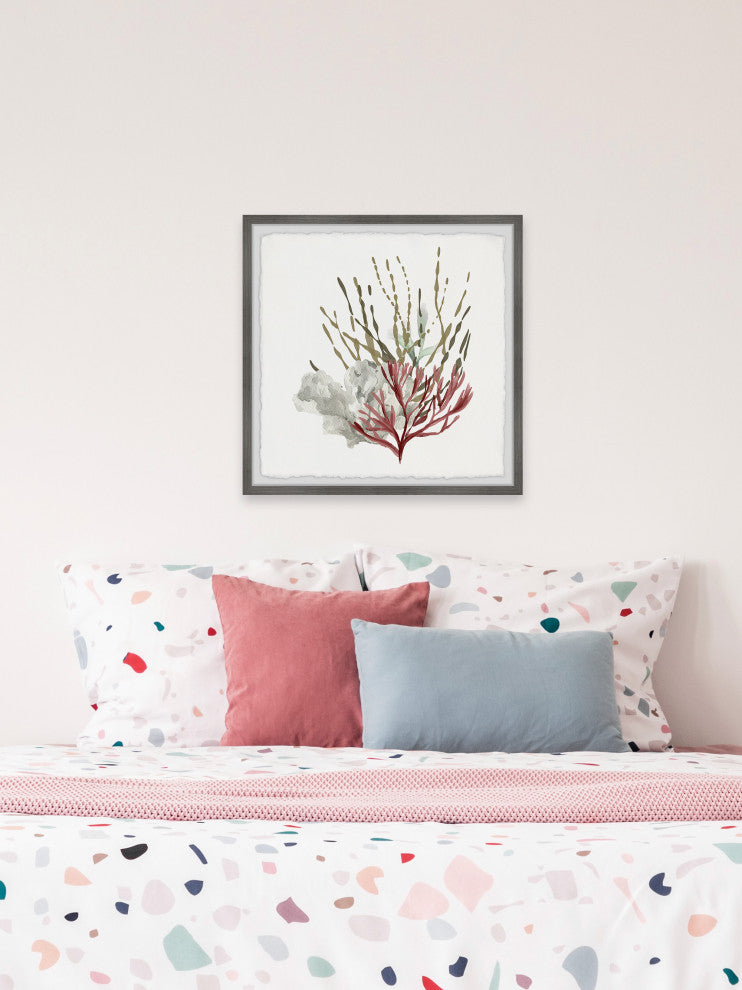 "Sea Vegetables" Framed Painting Print, 24x24