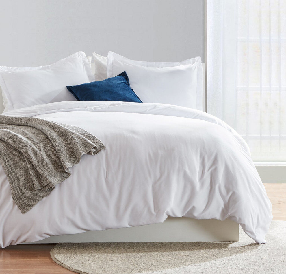 A1HC GOTS Certified Organic Cotton Duvet Cover, Queen