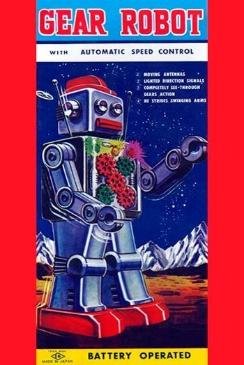 Gear Robot- Canvas Poster 20" x 30"
