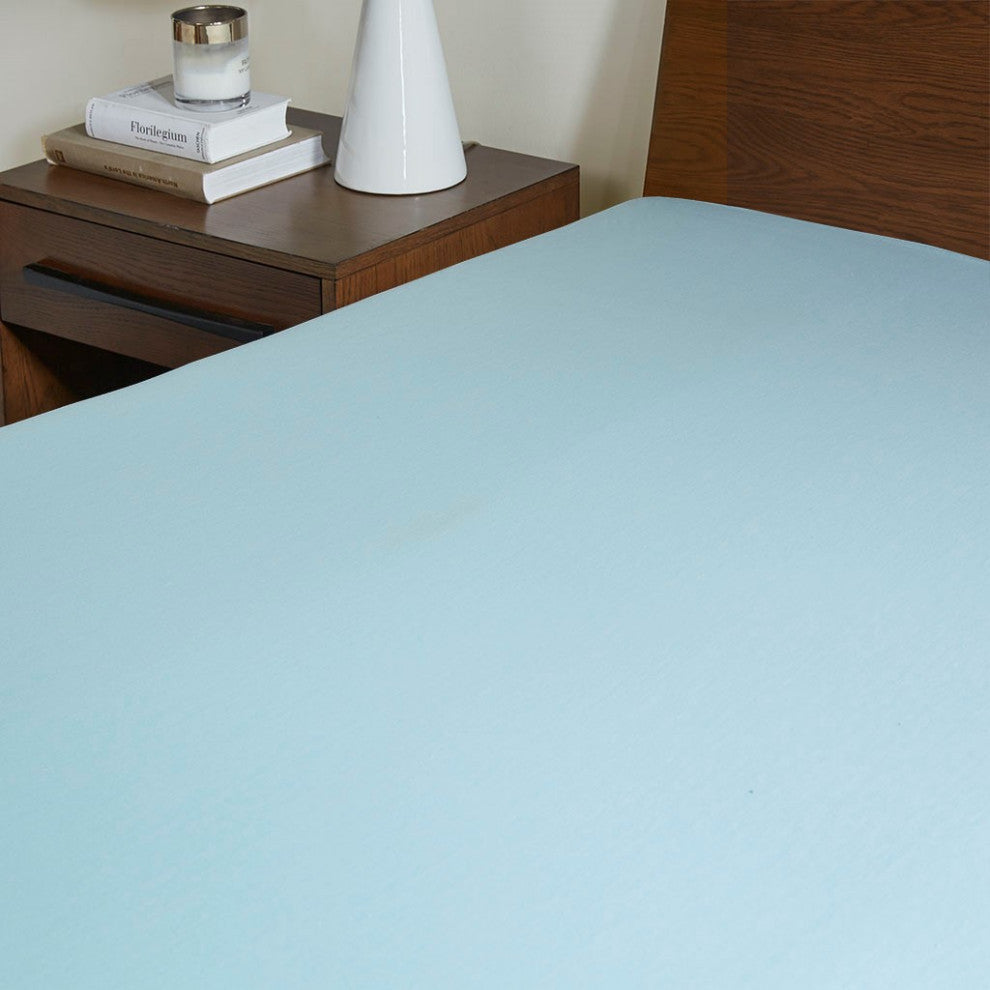 Sleep Philosophy 2" Memory Foam Mattress Topper, White, Full