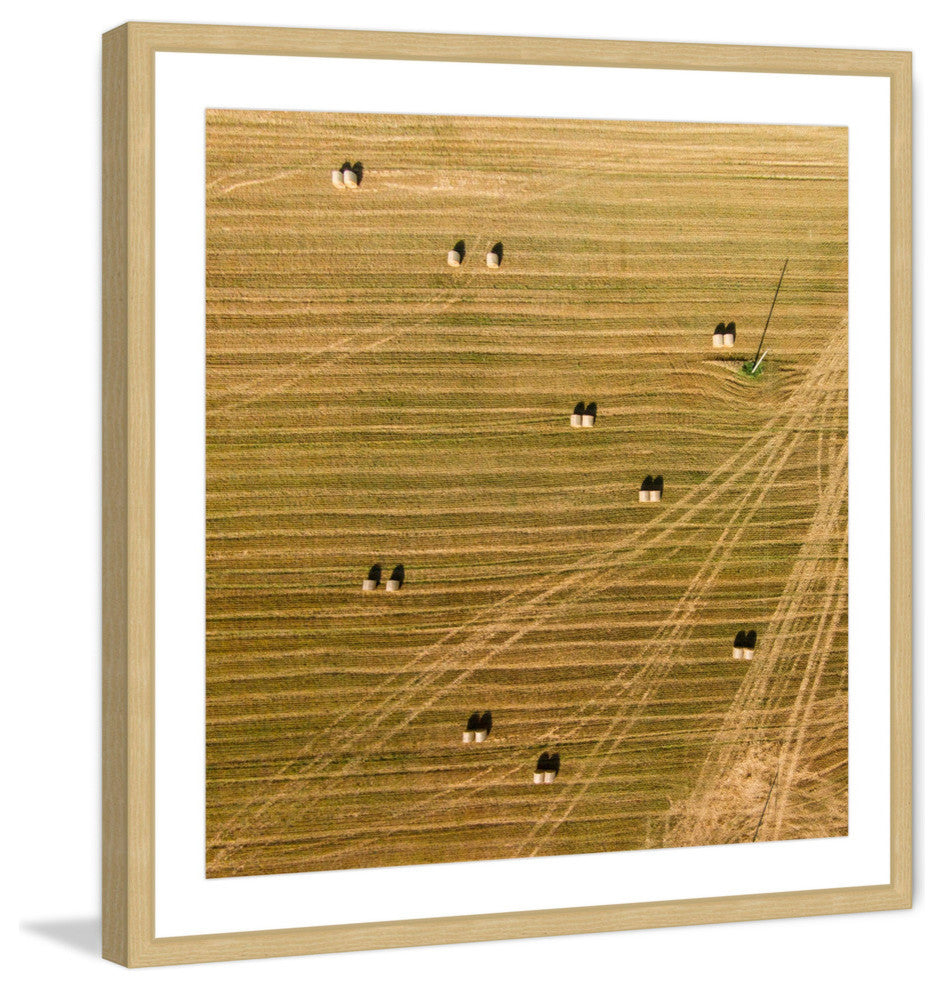 "Tractor Trails" Framed Print by Karolis Janulis