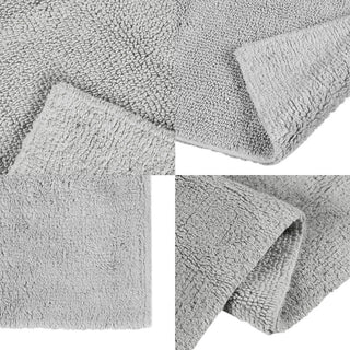 Beautyrest Plume Luxury Feather Touch Reversible Bath Rug, Grey