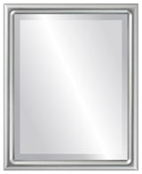 Pasadena Framed Rectangle Mirror, Silver Spray, 19"x25"