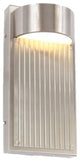 Las Cruces Outdoor Wall Sconce, Satin Nickel, Large