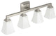 Moen 4-Globe Bath Light - Brushed Nickel (YB5164BN)