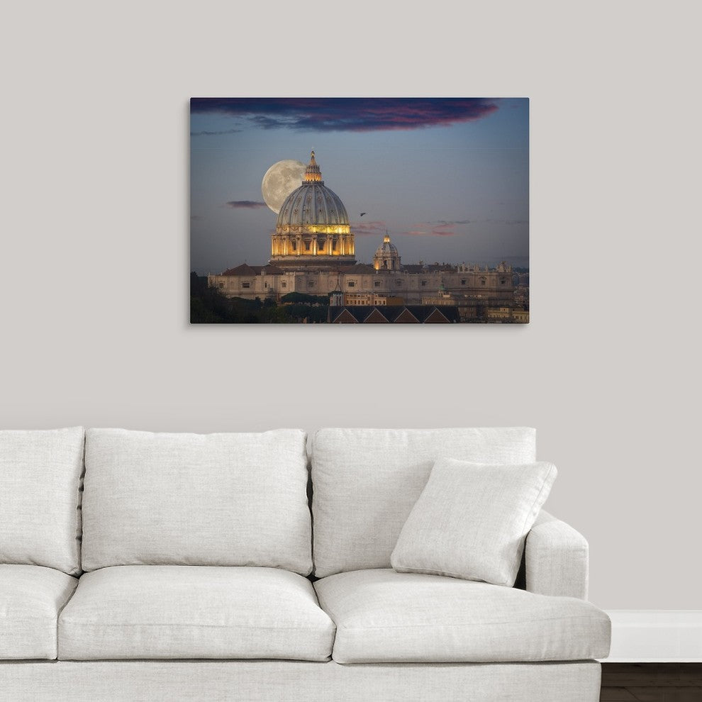 "Sunset over Eternity" Wrapped Canvas Art Print, 36"x24"x1.5"