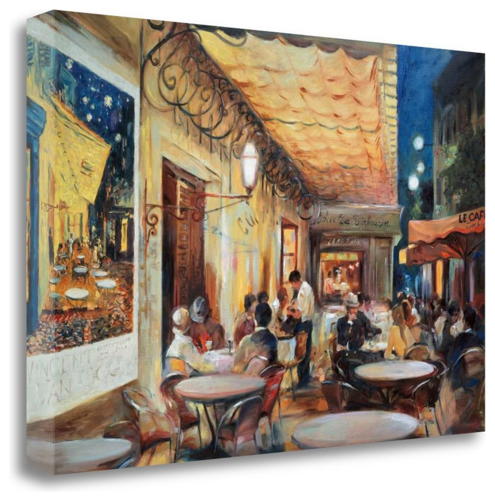 "Cafe Van Gogh" By Maria Zielinska, Giclee Print on Gallery Wrap Canvas
