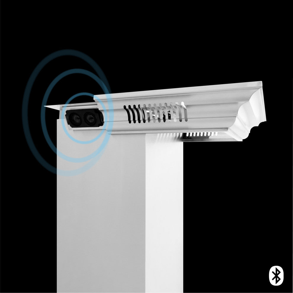 ZLINE 30" Ducted Vent Wall Mount Range Hood With Built-in CrownSound