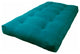 Blazing Needles Vitality 8" Microsuede Twin Futon Mattress, Aqua Blue