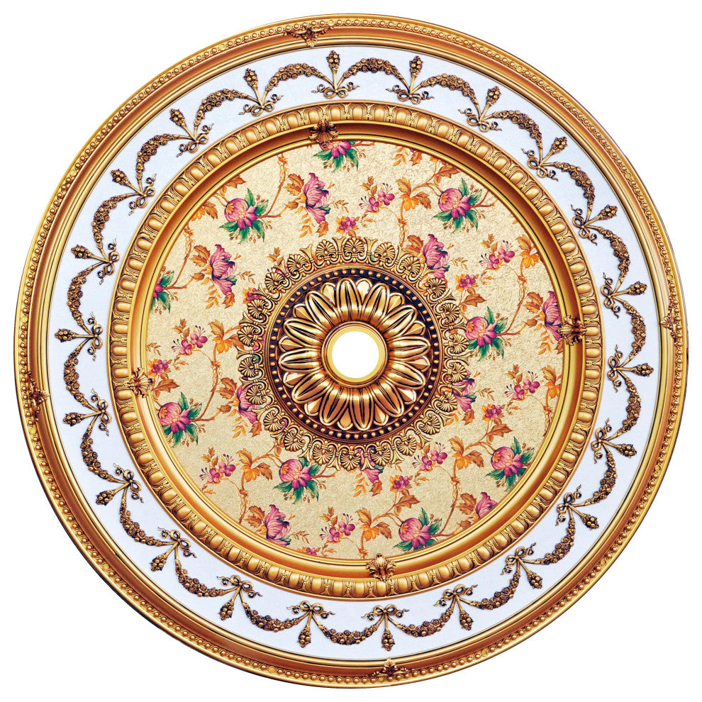 Artistry Lighting, Round 60" Antique Gold Ceiling Medallion (ART15-CF-096)