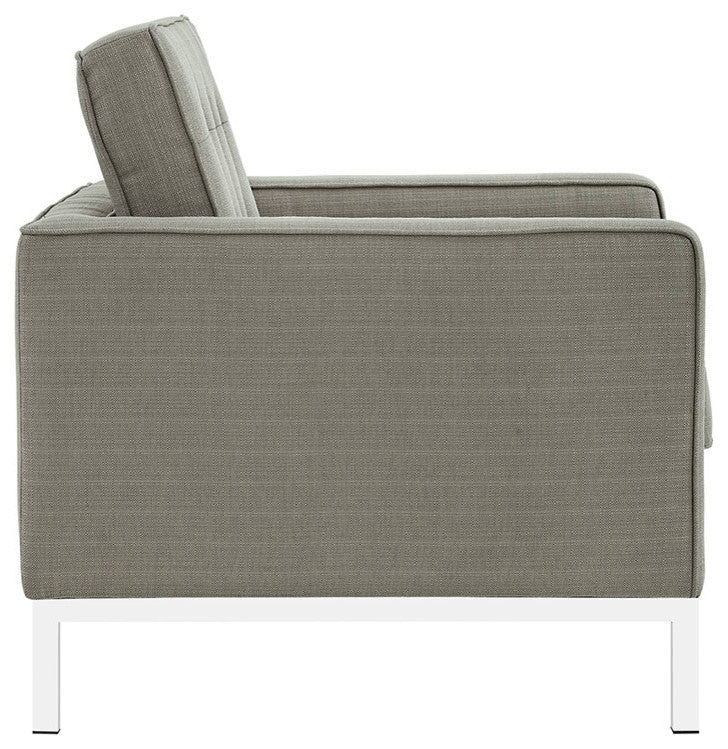 Modern Granite Loft Living Room Set Upholstered Fabric, 3-Piece Set