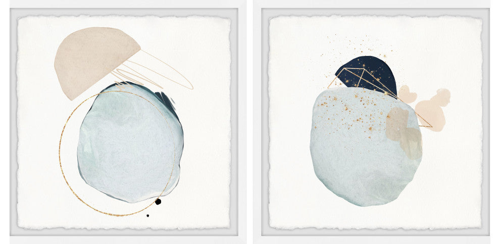 Broken Dimension Diptych, 2-Piece Set, 24x24 Panels