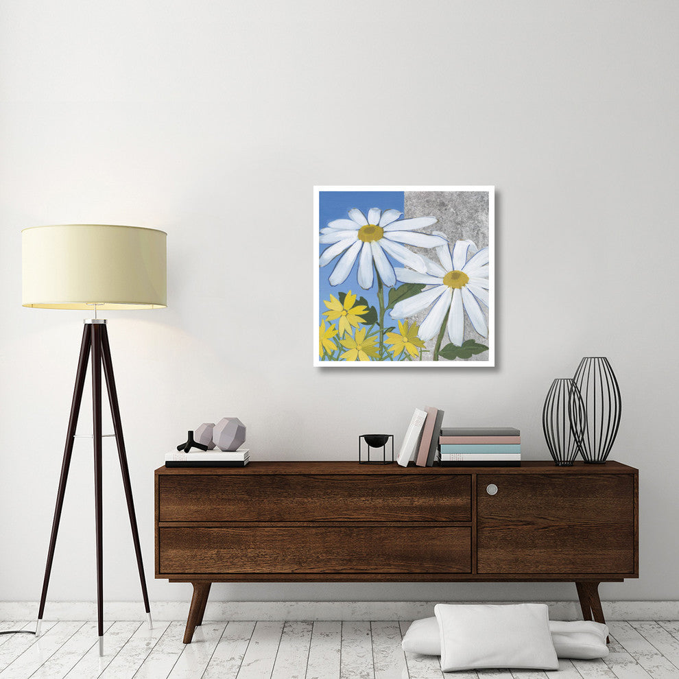 "Summer Garden II Silver" Digital Paper Print by Kathrine Lovell, 32"x32"