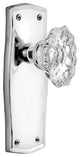 Prairie Plate Passage Chateau Door Knob, Bright Chrome