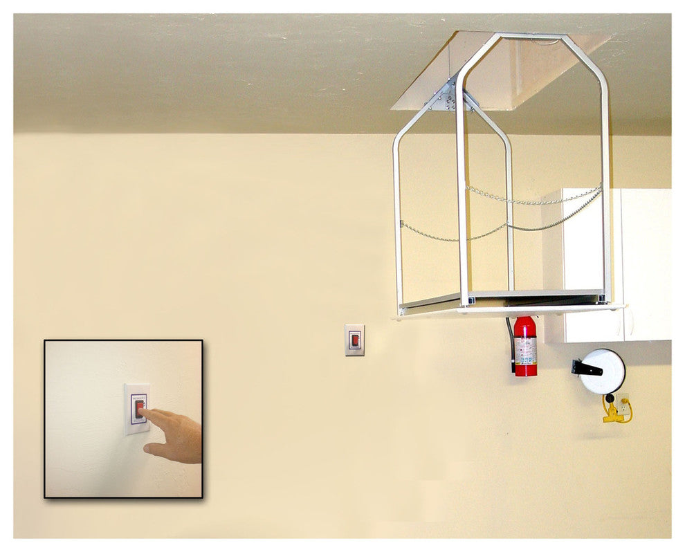 Versa Lift Storage Lift 8-11 ft., In-Wall Switched Controls, Model 24M