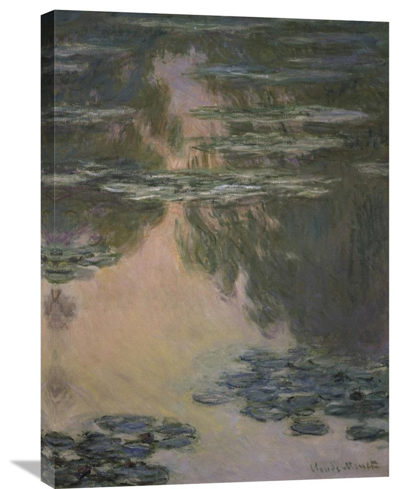 "Water Lilies (with Willows)" Artwork, 21"x30"