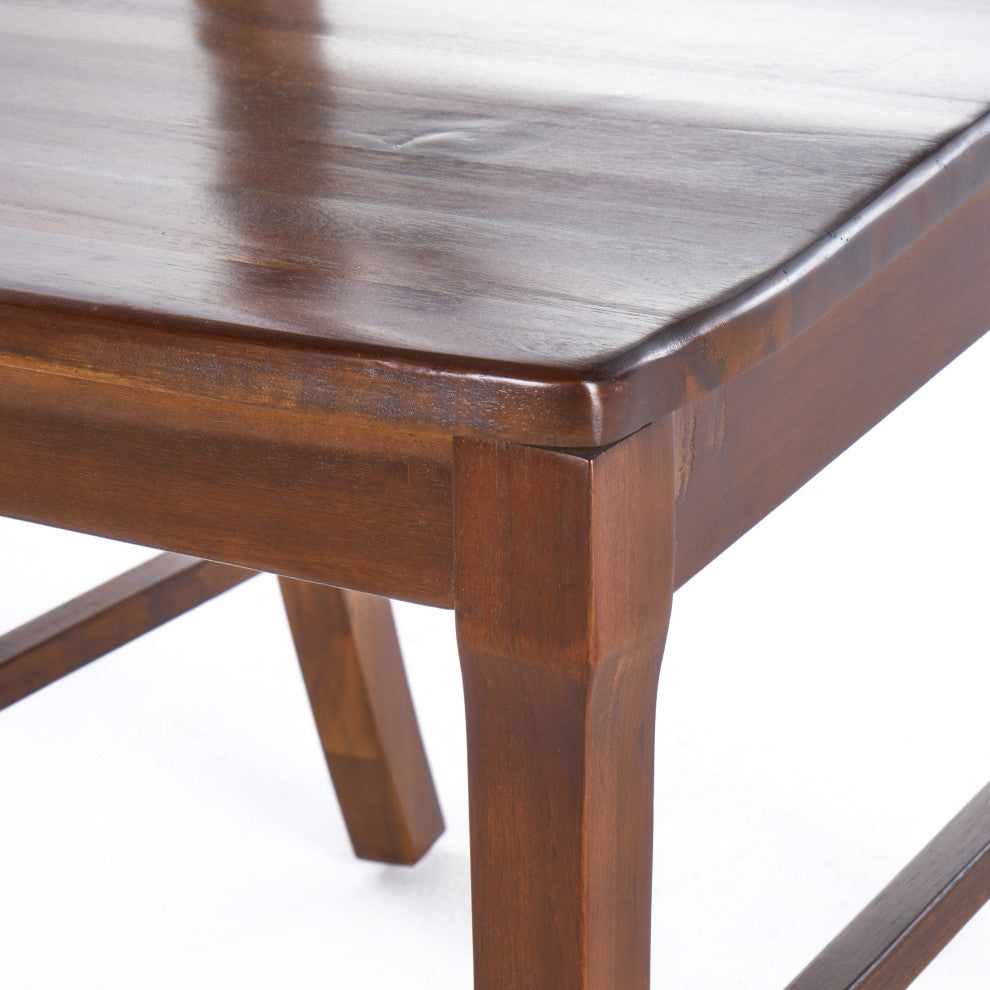 Heather Farmhouse Acacia Wood Dining Chair, Set of 2