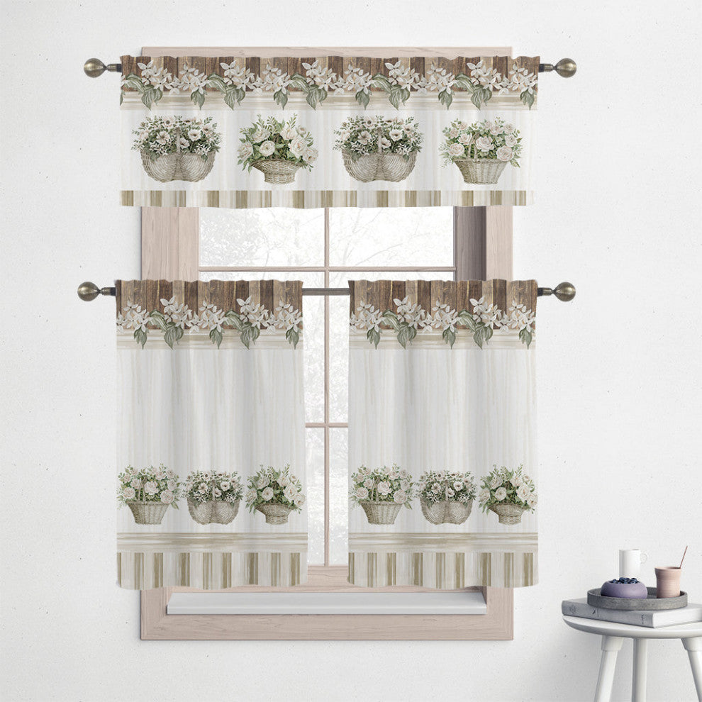 Loving Floral Basket Kitchen Tier Set
