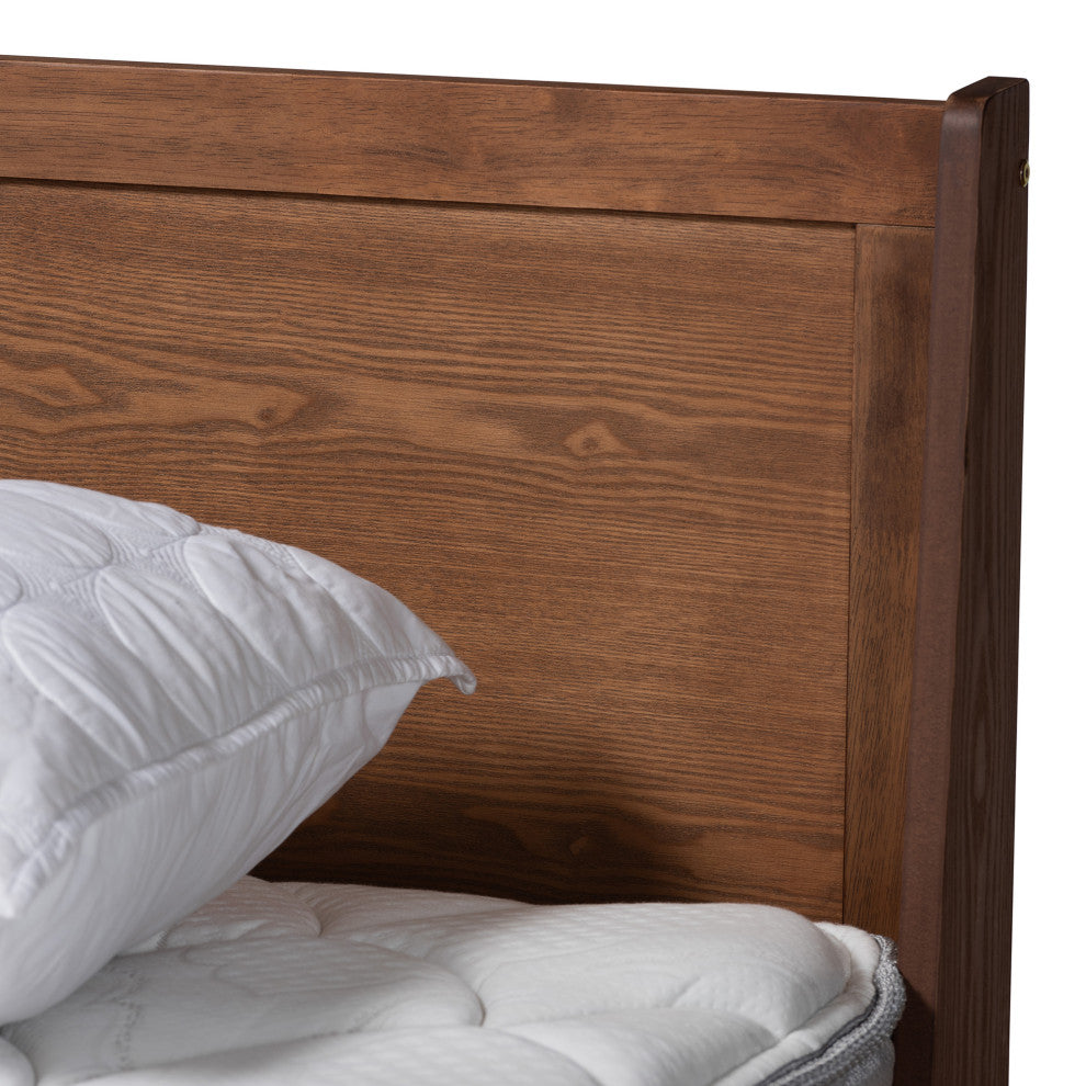 Kari Ash Walnut Platform Bed, King