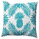 Pineapple Leaves Decorative Throw Pillow, Explorer Blue, 16"x16"