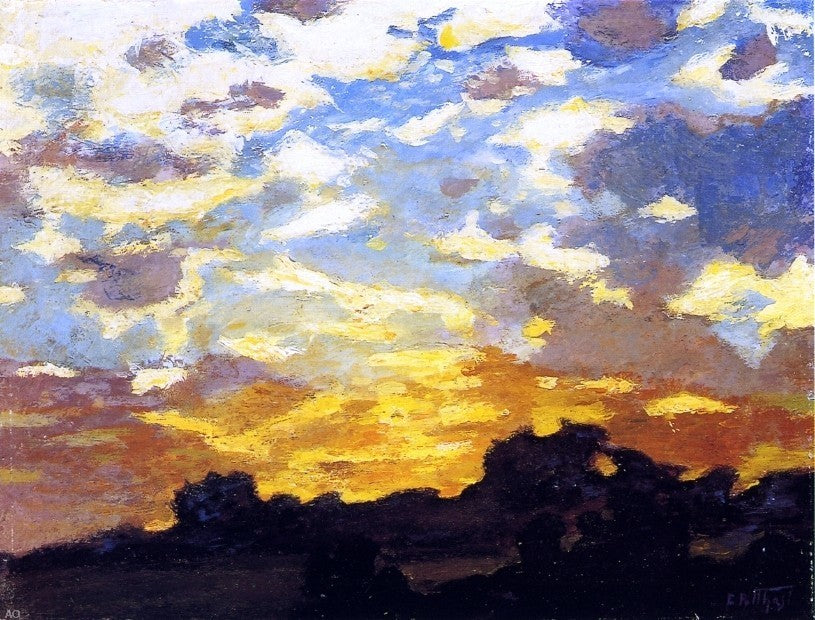Edward Potthast Golden Sunset, 21"x28" Wall Decal Print