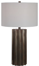 Uttermost 28264 Khalio 28" Tall Table Lamp - Gun Metal
