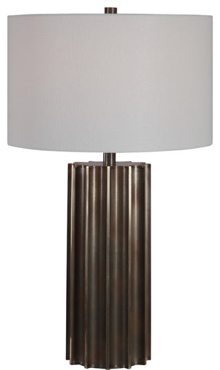 Uttermost 28264 Khalio 28" Tall Table Lamp - Gun Metal