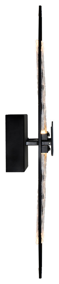 Guadiana Integrated LED Black Wall Light