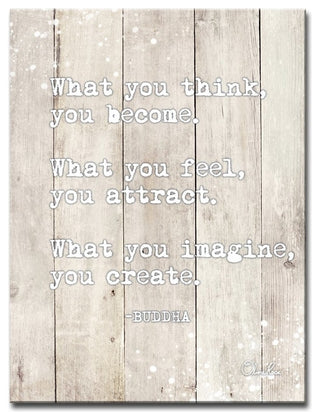 Buddha Quote' Inspirational Canvas Art by Olivia Rose